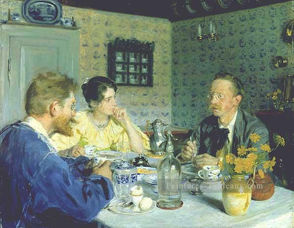 Almuerzo avec Otto Benzon Peder Severin Kroyer Peintures à l'huile
